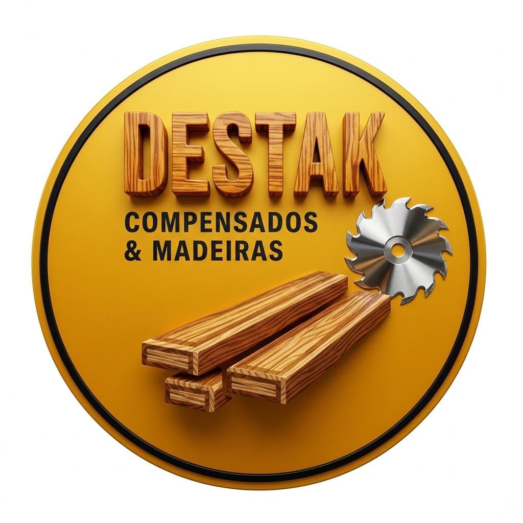 Logo Destak Compensados e Madeiras